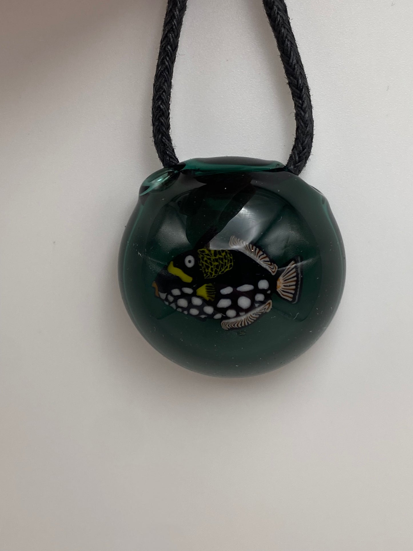 Cowfish Pendant (hollow) - Teal