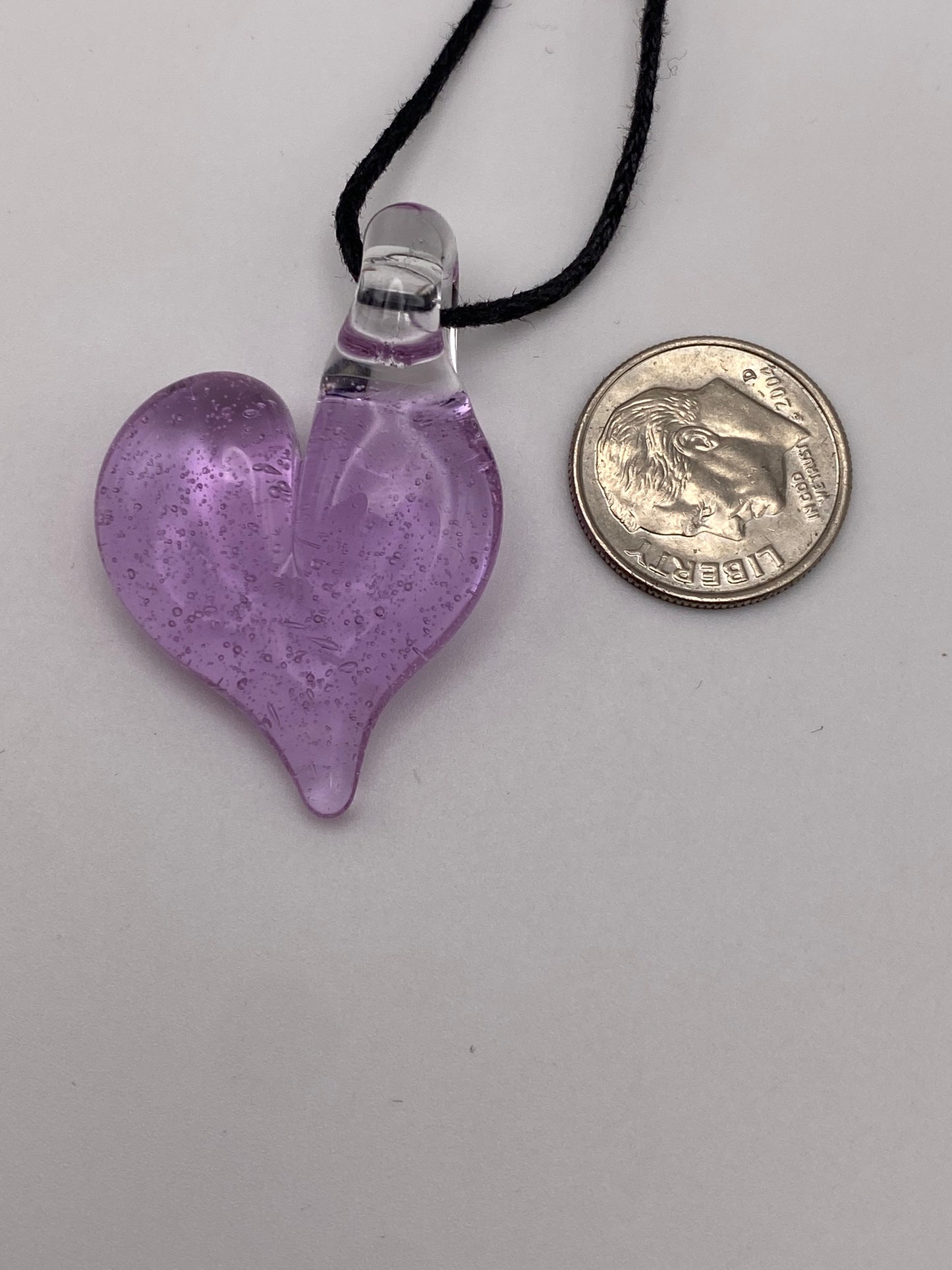 Heart Pendant - Purple