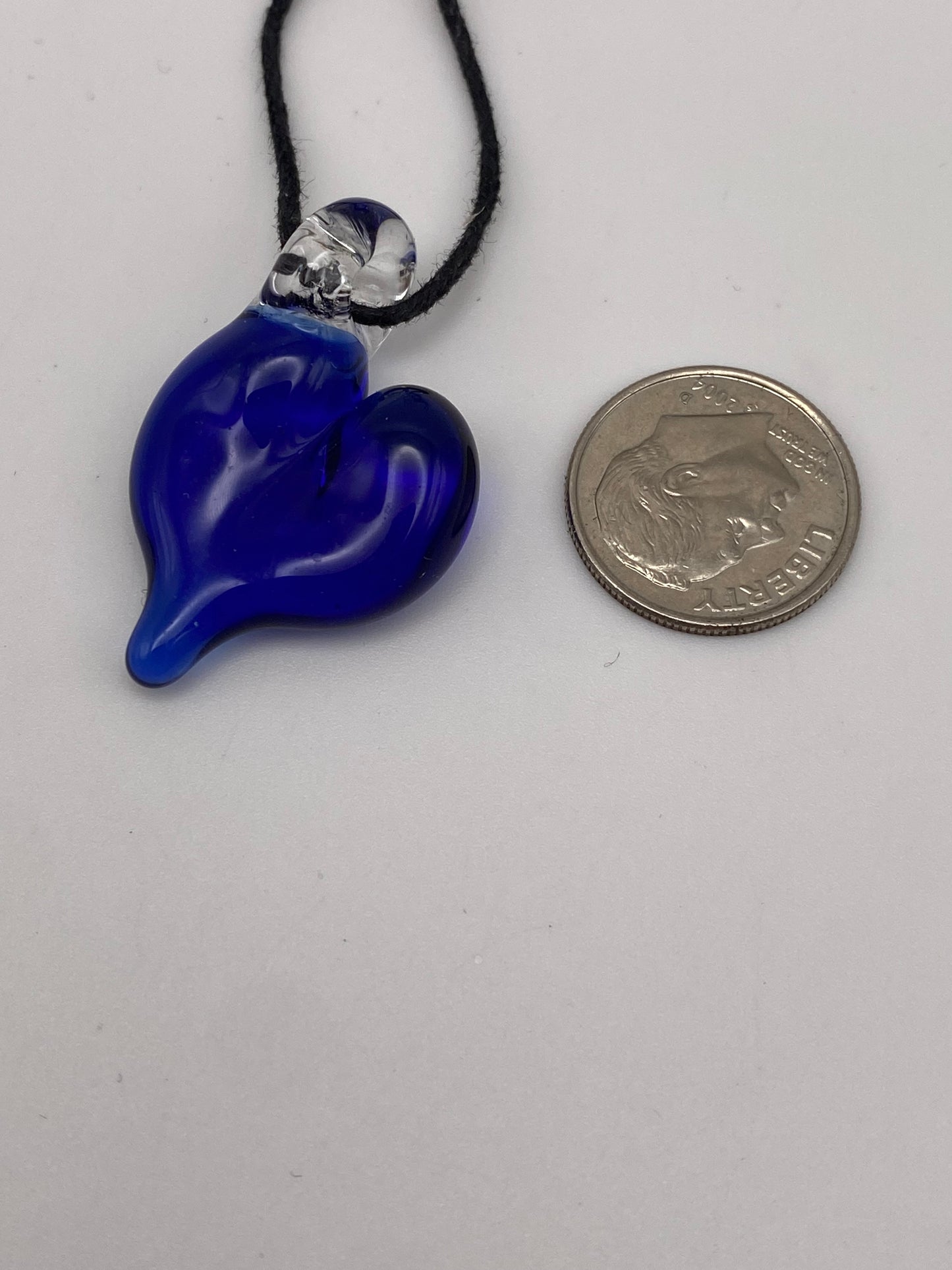 Heart Pendant - Lite Cobalt