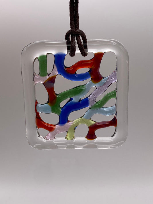 Webbing Ornament - Rainbow