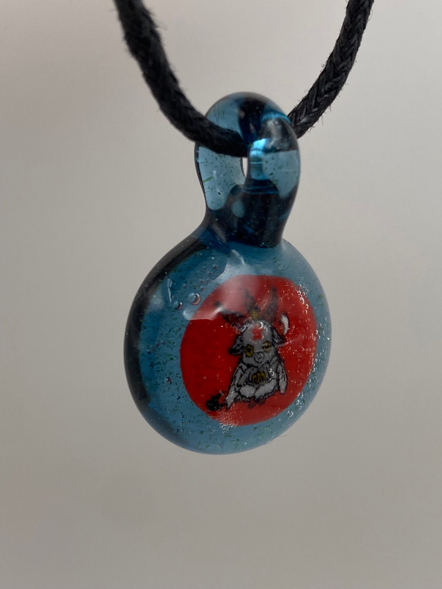 Demon Goat Pendant - Blue Stardust