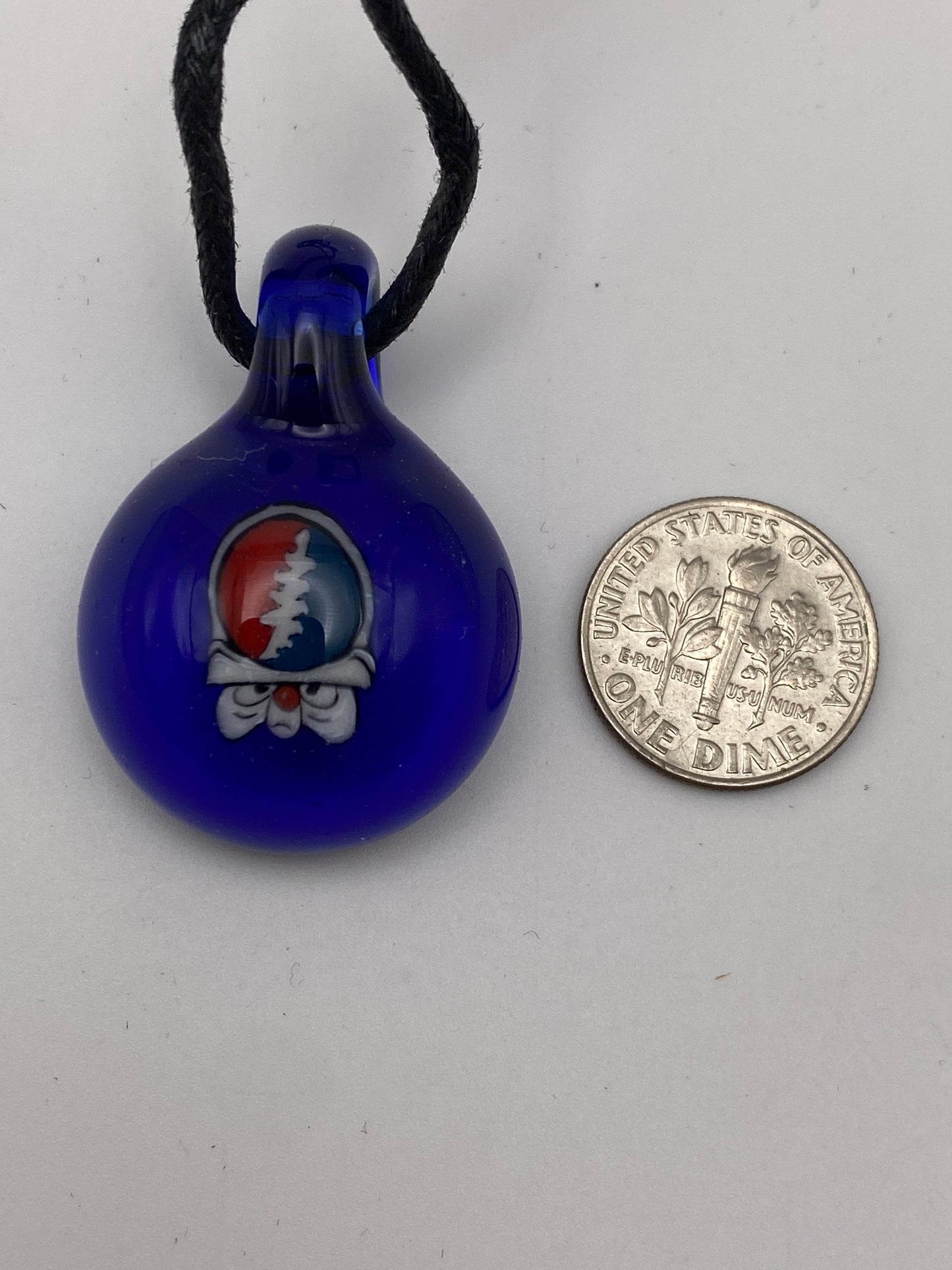 Grateful Dead Brain Pendant - Lite Cobalt