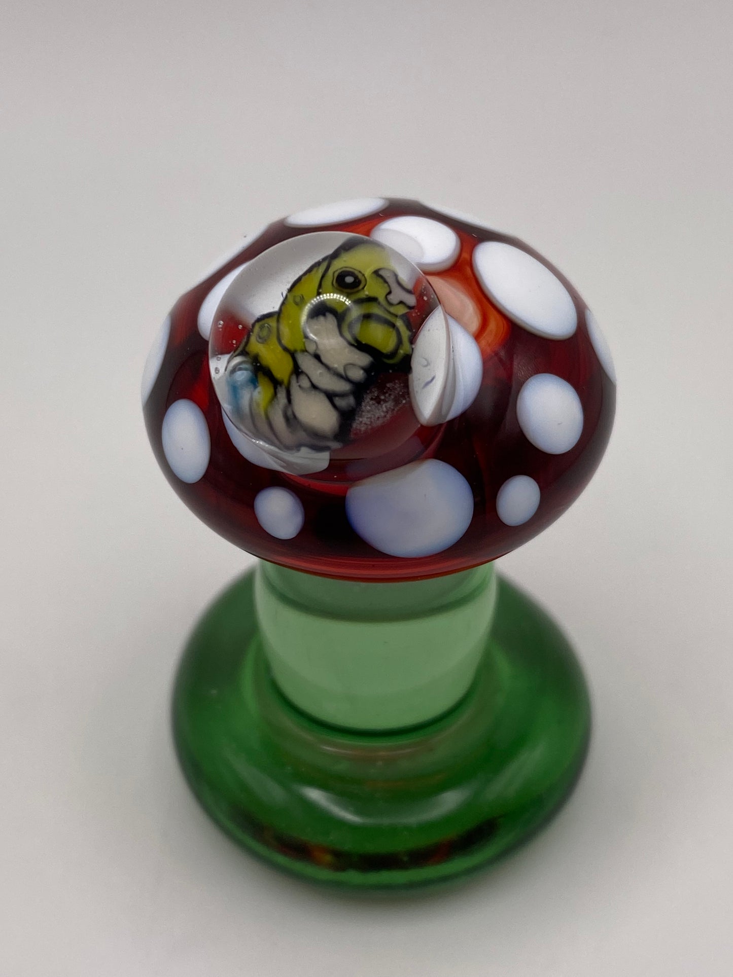 Caterpie on Mushroom (collaboration)