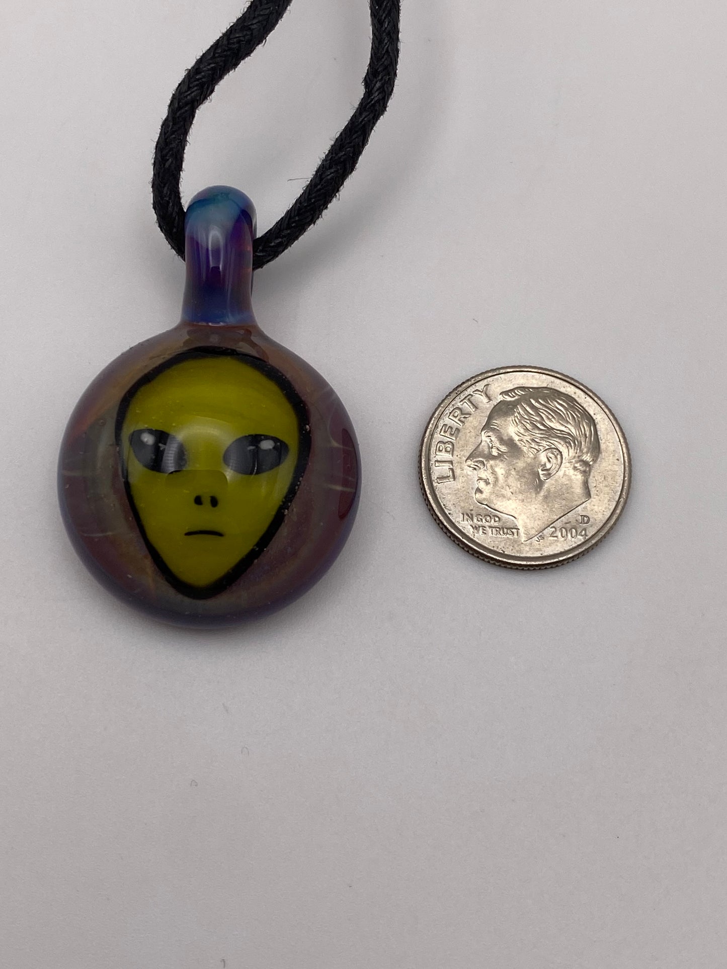Alien Pendant - Amber Purple
